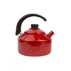 Chaleira Vermelha Esmaltada Atóxico No 16  2,2l Cabo Baquelit