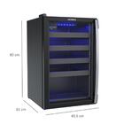 Champanheira 100 Preto Fosco Porta Invertida