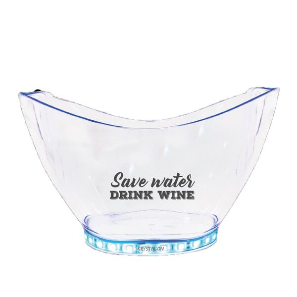 Champanheira Com Led Personalizada Dink Wine