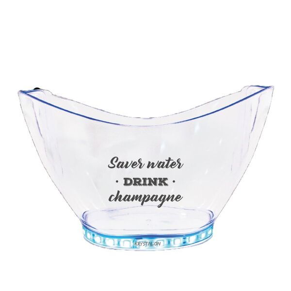 Champanheira Com Led Personalizada Save Water