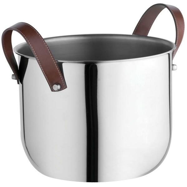 Champanheira Multiuso Com Alças De Couro 12 L Até 5 Garrafas