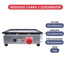 Chapa A Gás Cefaz 30 Cm Baixa Pressão Cs-01