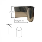 Chapa Aluminio Bobina Para Calhas E Rufos 80cm X 28mts X 0,4mm