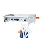 Chapa Americana Profissional 120cm A Gás 18mm Lisa Inox Cg120