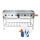 Chapa Americana Profissional 150cm A Gás 18mm Lisa Inox Com P