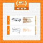 Chapa Americana Profissional 150cm A Gás 18mm Lisa Inox Com P