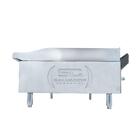 Chapa Americana Profissional 90cm A Gás 18mm Lisa Inox Com Pé