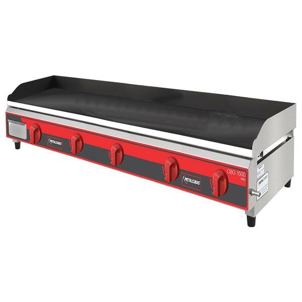 Chapa Bifeteira A Gás Pro Metalcubas 150 Cm Cbg1500pro