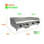 Chapa Bifeteira Profissional Industrial Prime A Gás 120cm Pcm