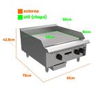 Chapa Bifeteira Profissional Industrial Prime A Gás 60cm Pcm0