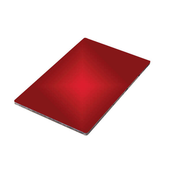 Chapa De Acm Vermelho Brilho - 1,22m X 2,50m - 3mm