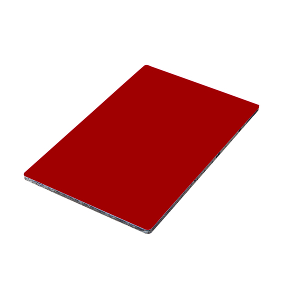 Chapa De Acm Vermelho Fosco - 1,22m X 2,50m - 3mm