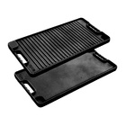 Chapa De Ferro Dupla Face  - Lisa E Estriada  Tam. 50x25 Cm