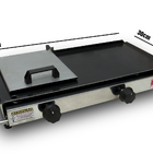 Chapa De Lanche A Gás Sanduicheira 30x60cm Com Prensa Lcg