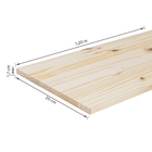 Painel de Madeira Pinus 17mm Natural 20x120cm Wooden