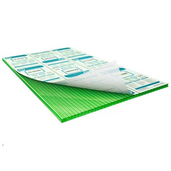 Chapa De Policarbonato Alveolar 1,05x3,00 4mm Verde