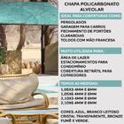 Chapa De Policarbonato Alveolar 2,10x3,00 4mm Azul