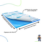 Chapa De Policarbonato Alveolar 2,10x6 4mm Azul