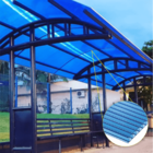 Chapa De Policarbonato Alveolar Azul 4mm - 1,05m X 6,00m - Im