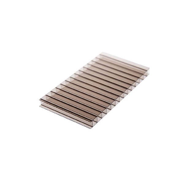 Chapa De Policarbonato Alveolar Bronze 6mm - 1,05m X 6,00m -