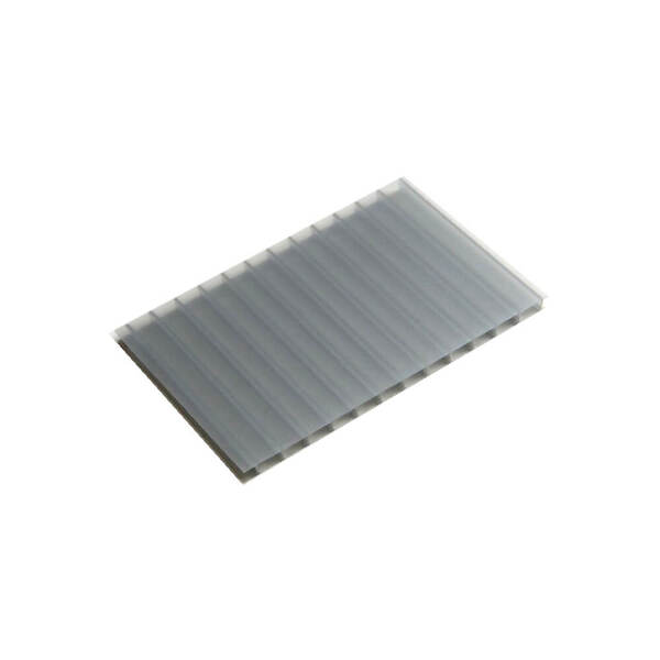 Chapa De Policarbonato Alveolar Cinza Refletivo 10mm - 2,10m