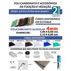 Chapa de Policarbonato Alveolar Cristal 1,05x6,00 4 Milímetro