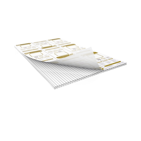 Chapa De Policarbonato Alveolar Cristal 4mm - 2,10m X 1,50m -