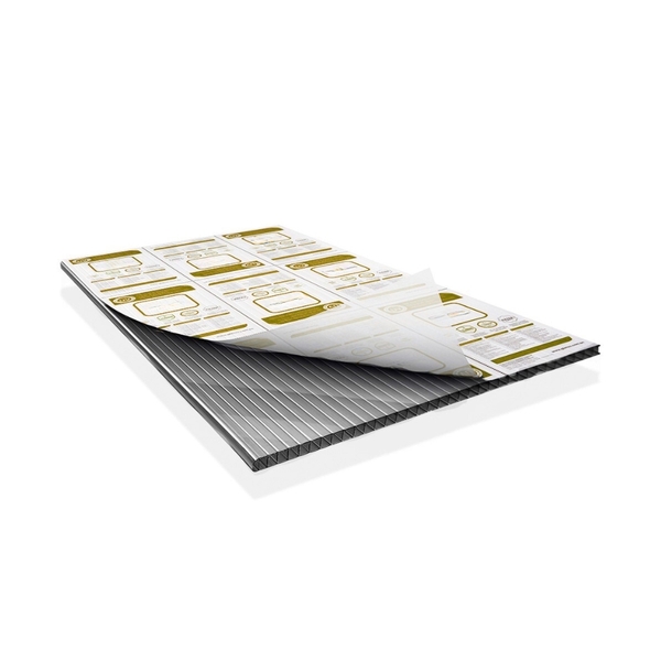 Chapa De Policarbonato Alveolar Fume 4mm - 2,10m X 2,00m - Sm