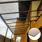 Chapa De Policarbonato Compacto Bronze 3mm - 2,05m X 6,00m -