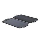 Chapa Dupla Face Slim Em Ferro Fundido Lisa Grelhada 38x23cm