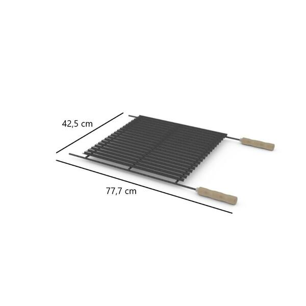 Chapa Espeto Grelha Churrasco Esmaltada 450 X 400 Mm Cozinha