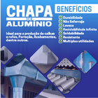 Chapa Folha De Alumínio Para Calha/rufo/telhado 80cm