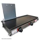 Chapa Gás Lanche Hamburguer 2 Bocas 30x70 Com Abafador Prensa