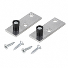 Chapa Guia Embutir para Porta de Correr Alumínio Polido