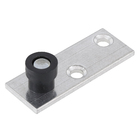 Chapa Guia Embutir para Porta de Correr Alumínio Polido