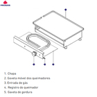 Chapa Lanche Bifeteira A Gás Pr-750 G Inox - Progás