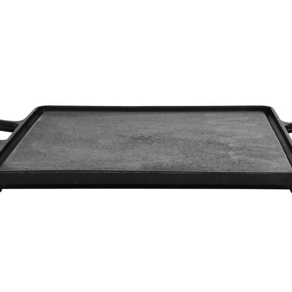 Chapa Lisa Ferro Fundido Alça Ferro Santana 30x30x1 7 Cm