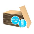 Chapa Mdf 3mm Cru Placa 20x28 Cm A4 Para Artesanato Adesivo 1