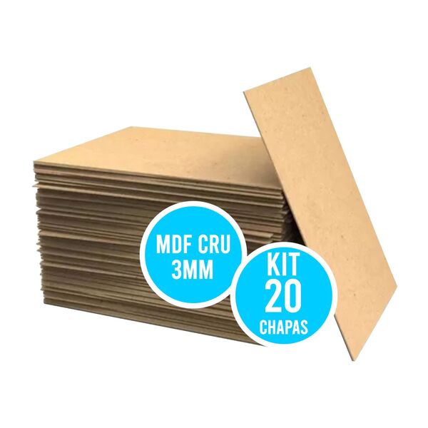Chapa Mdf 3mm Cru Placa 30x42 Cm A4 Para Artesanato Adesivo 2