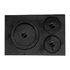 Chapa Paraná Fogão Lenha 3 Furos Com Tampa 33x49x33cm