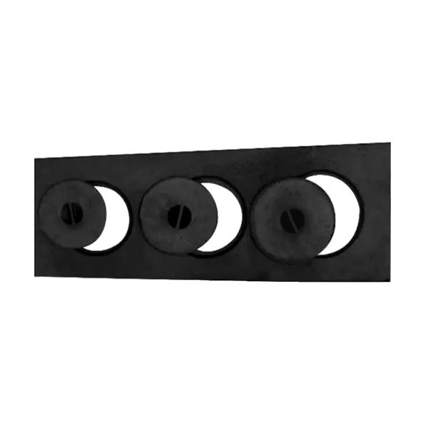 Chapa Paulista 3 Furos Fogão Lenha C/ Tampa 19x55x23cm