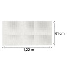 Chapa Perfurada Reta Uv 122 x 61 cm Cor Branco Glacial