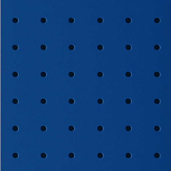 Chapa Perfurada Reta Uv - 50 x 50 cm - Cores - Azul