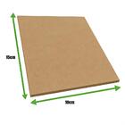 Chapa Placa Mdf 3mm (15cm X 10cm) 100pcs