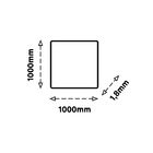 Chapa Poliestireno 1000x1000x1,8mm Extra Lisa Cristal Especial Ibrap