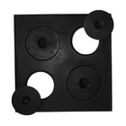 Chapa Quadrada Fogão Lenha 4 Furos Com Tampa 45x45cm