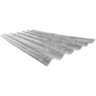 Chapa Reciclada de Plástico Onda Baixa 2.20x0.95cm 5mm Platinada Ecotex