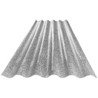 Chapa Reciclada de Plástico Onda Baixa 2.20x0.95cm 5mm Platinada Ecotex