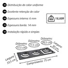 Chapa Redução Fogão A Lenha Libaneza Com Bifeteira 3 Furos