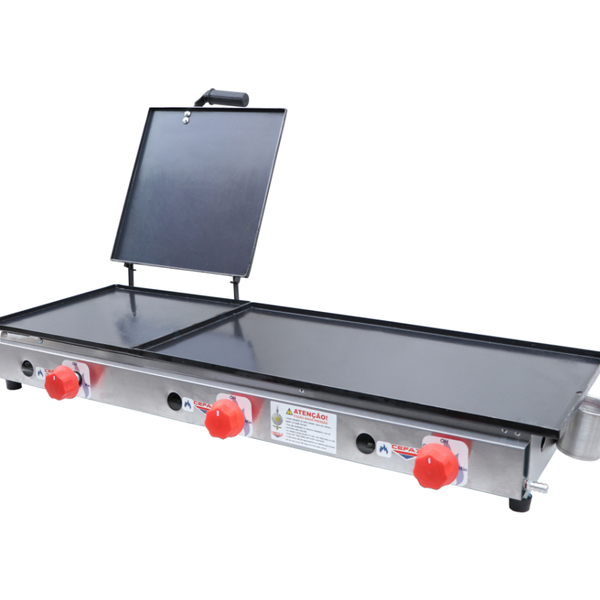 Chapa Sanduicheira A Gás Baixa Pressão Cefaz Industrial Com P